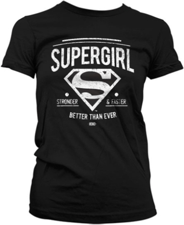 Supergirl - Strong & Faster Girly T-Shirt, T-Shirt