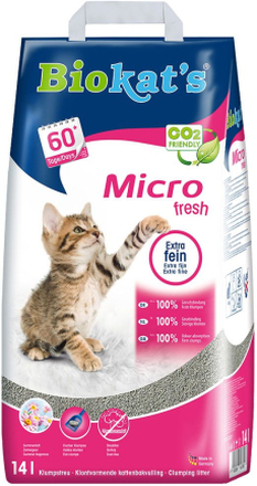 Biokat's Micro Fresh Katzenstreu - Sparpaket: 2 x 14 l