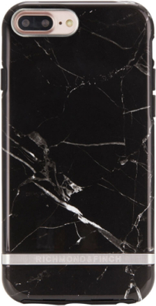 Richmond And Finch Black Marble - Silver iPhone 6/6S/7/8 PLUS Cover