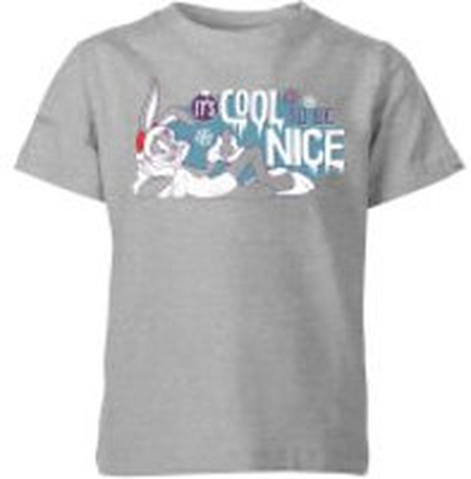 Looney Tunes Its Cool To Be Nice Kids' Christmas T-Shirt - Grey - 9-10 Years