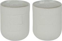 "Sand Grain Mug, 30 Cl., 2-Pack Home Tableware Cups & Mugs Coffee Cups White Mette Ditmer"