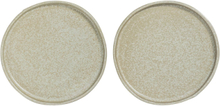 Sand Grain Plate, 2-Pack Home Tableware Plates Small Plates Beige Mette Ditmer