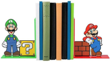 2 stk Mario & Luigi Bokstoppere 15 cm - Nintendo Lisensiert
