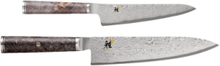 5000 Mcd 67, Knivsæt 2-P, Sort Ahorn Home Kitchen Knives & Accessories Knife Sets Silver Miyabi
