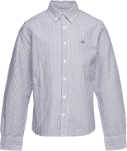 Oxford Striped B.d. Shirt Shirts Long-sleeved Shirts Blå GANT*Betinget Tilbud
