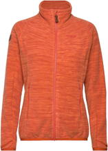 Hareid Fleece W Jacket Nohood Brick Xs Sport Sweatshirts & Hoodies Fleeces & Midlayers Red Bergans