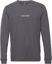 L/S Crew Neck T-shirts Long-sleeved Grå Calvin Klein*Betinget Tilbud