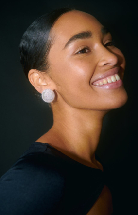 Gina Tricot - Pave silver ball earrings - Korvakoru - Silver - ONESIZE - Female