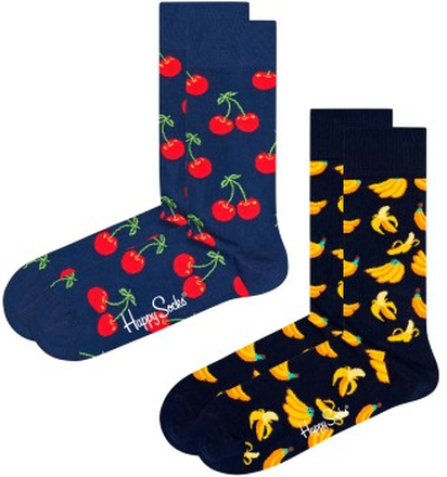Happy socks 2P Classic Cherry Socks Blau Baumwolle Gr 36/40