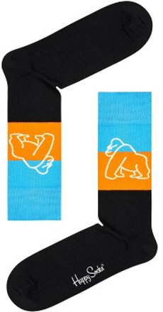 Happy Socks Mountain Gorillas Sock Schwarz Baumwolle Gr 36/40