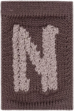 Knitted Letter N, Nature Home Kids Decor Decoration Accessories-details Brown Smallstuff