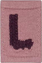 Knitted Letter L, Rose Home Kids Decor Decoration Accessories-details Pink Smallstuff