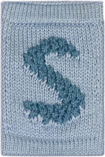 Knitted Letter S, Blue Home Kids Decor Decoration Accessories-details Blue Smallstuff