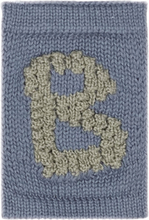 Knitted Letter B, Blue Home Kids Decor Decoration Accessories-details Blue Smallstuff