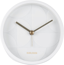Alarm Clock Echelon Circular White Home Decoration Watches Alarm Clocks White KARLSSON