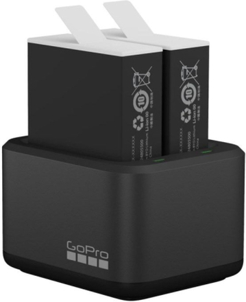 Gopro Dual Battery Charger + Batteri