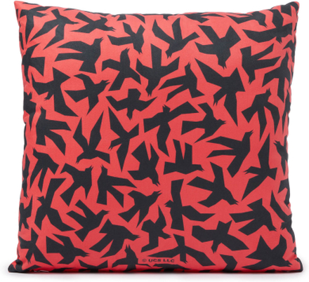 Hitchcock The Birds Abstract Flight Square Cushion - 50x50cm - Soft Touch