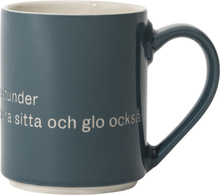 Design House Stockholm - Astrid Lindgren kopp "Och så ska man ju ha några stunder" blå