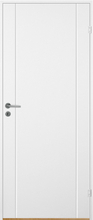 Innerdörr Bornholm - Kompakt dörrblad med spårfräst dekor A5 Vit (standard) (NCS S 0502-Y)