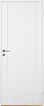 Innerdörr Bornholm - Kompakt dörrblad med spårfräst dekor A5 Vit (standard) (NCS S 0502-Y)