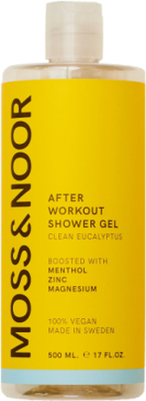 After Workout Shower Gel Clean Eucalyptus 500 Ml Shower Gel Badesæbe Nude MOSS & NOOR