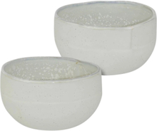 "Sand Grain Bowl, Small, 2-Pack Home Tableware Bowls Breakfast Bowls Grey Mette Ditmer"