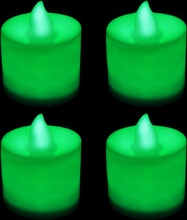 Värmeljus LED - Grön 4-pack