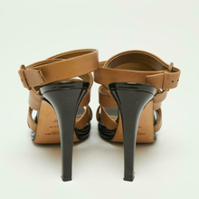 Pre-eide Saint Laurent Paris Brown Leather Strappy Sandals