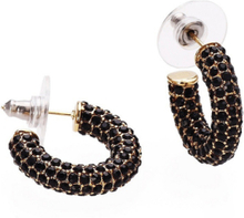 Lola Crystal Hoop Accessories Jewellery Earrings Hoops Gold Bud To Rose