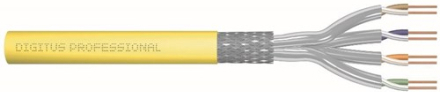 Digitus Bulk Cable Cat 8.2 Kabel Med Afskærmning Med Folie Og Kobberfletning (sftp Gul 500m