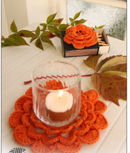 Pumpkin Blossom by DROPS Design - Halloween Pynt Virkmnster - Pumpkin Blossom by DROPS Design