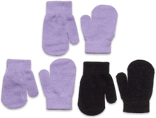 Nmfmagic Glitter Mittens4 3P Accessories Gloves & Mittens Mittens Purple Name It