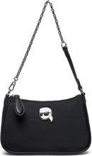"K/Ikonik 2.0 Nylon Sm Zip Sb Designers Top Handle Bags Black Karl Lagerfeld"