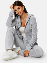 Juicy Couture Robertson Classic Velour Hoodie Silver Marl XXS