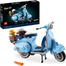Vespa 125 Scooter Model Set For Adults Toys Lego Toys Lego icons Blue LEGO