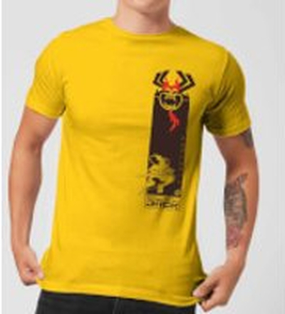 Samurai Jack Samurai Stripe Men's T-Shirt - Yellow - M