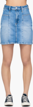 Calvin Klein Jeans - Seamed High Rise Mini Skirt - Blå - W28