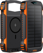 4smarts Titanpack UltiMag Solar 20W Powerbank 20.000mAh - USB-C & 2 x USB-A - MagSafe Kompatibel - Sort