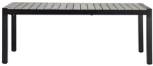 Svaneke Udtræksbord 205/275x100cm - Sort/grå Hagebord