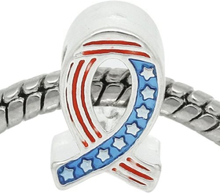 USA Ribbon amuletti Pandoraan Helat