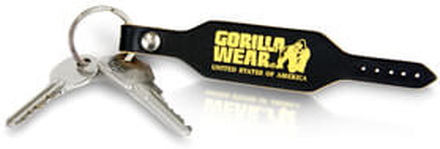 GW Keychain, black/gold, Gorilla Wear