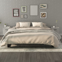 vidaXL Sängbord 2 st betonggrå 40x35x47,5 cm