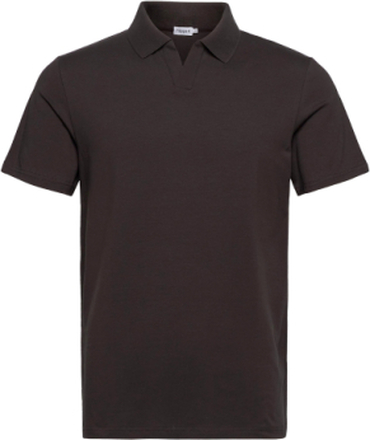 M. Lycra Polo T-Shirt Polos Short-sleeved Brun Filippa K*Betinget Tilbud