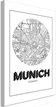 Lærredstryk Retro Munich (1 del)