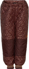 Duvet Pant Glitter Outerwear Thermo Outerwear Thermo Trousers Brown Mikk-line