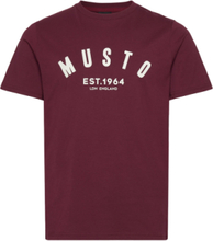 M Marina Musto Ss Tee T-shirts Short-sleeved Burgunder Musto*Betinget Tilbud