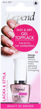 Fast & Dry Gel Topplack Se/Fi Beauty WOMEN Nails Top Coat Nude Depend Cosmetic*Betinget Tilbud