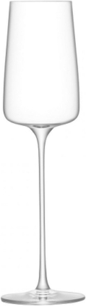 Metropolitan Champagne Flute 230Ml Clear X 4 Home Tableware Glass Champagne Glass Nude LSA International*Betinget Tilbud