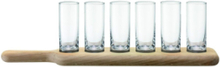 Paddle Vodka Set & Oak Paddle Home Tableware Glass Shot Glass Nude LSA International*Betinget Tilbud