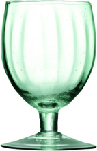Mia Wine Glass Recycled/Part Optic Set 4 Home Tableware Glass Wine Glass White Wine Glasses Grønn LSA International*Betinget Tilbud